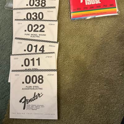 Fender [2 PCS] 150SL/.008 super light guage strings 1993 image 3