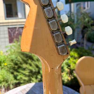 Vintage Fender Mustang Competition Burgundy Matching Headstock 1970 image 3