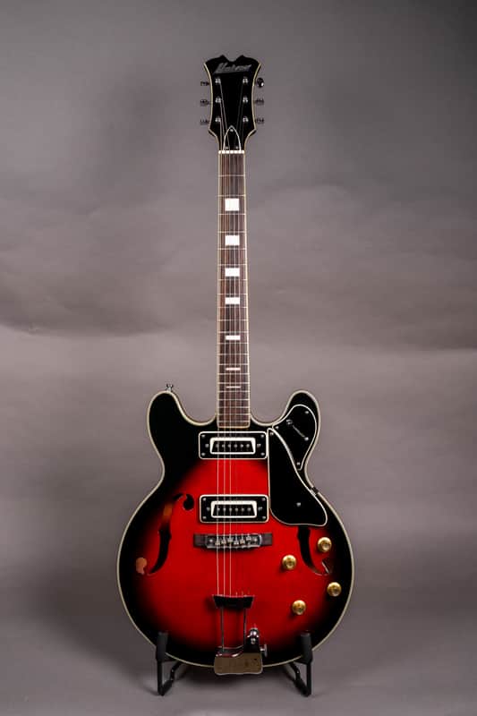 Univox Coily Semi Hollow 335-Style Guitar Made In Japan Vintage - Burst image 1