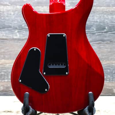 PRS SE Custom 24-08 Charcoal Cherry Burst Flame Maple Top Electric Guitar w/Bag image 4