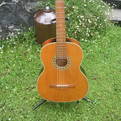 Yamaha Nippon Gakki Dynamic ALL Solid Guitar No.40A Red Label  1963 Natural+Original Hard Case image 2