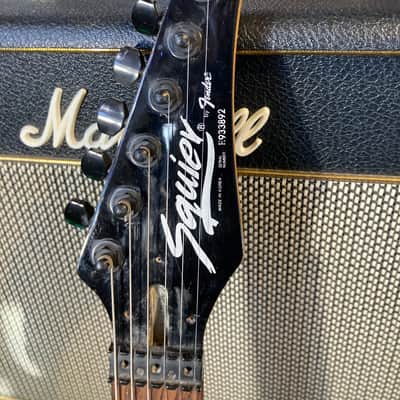 Squier by Fender HM Heavy Metal Super Strat MIK HM-2? 1989 - Metallic Burgundy image 4