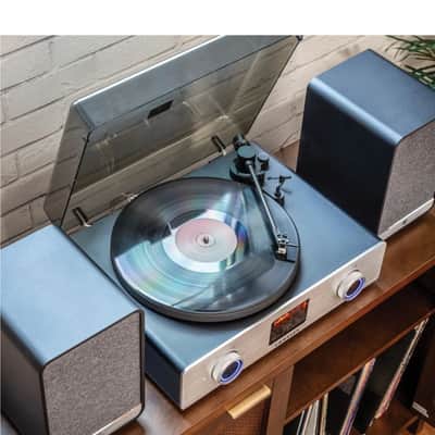 Crosley C92A-BK C92 2-Speed Bluetooth Record Player With Speakers - Black image 9