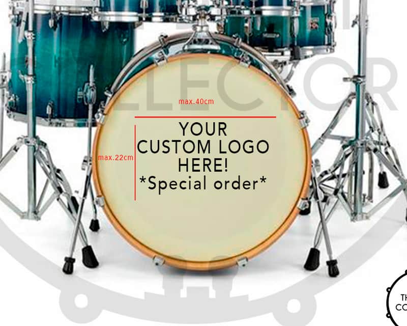 Customized Logo, *Special Order* Bass Drum Vinyl Decal DC016 Drum Decal Sticker 2023 - Various image 1