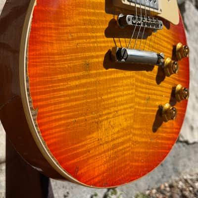 Gibson Custom Shop Made 2 Measure Murphy Lab '59 Les Paul Standard Murphy Painted Ultra Heavy Aged 2020s - Sunburst image 5
