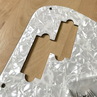 Precision P Bass Pickguard - White Pearl image 4