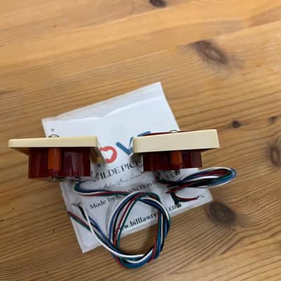 Wilde Pickups (Bill Lawrence) L500 R&L set Cream image 4
