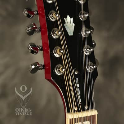 2006 Epiphone Hummingbird-12 string flattop acoustic Cherry Sunburst NEAR MINT!!! image 13