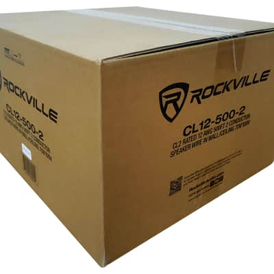 Rockville CL12-500-2 CL2 Rated 12 AWG 500' Speaker Wire In Wall Ceiling 70V 100V image 3