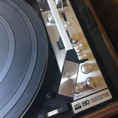 BSR McDonald 810 Transcription vintage wood base turntable record player phonograph with Audio Techn image 4