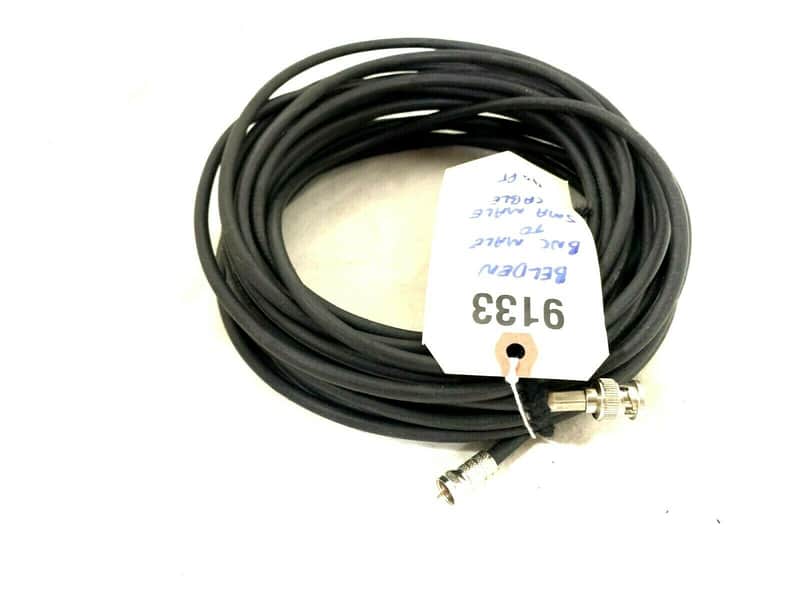 BELDEN 40FT BNC MALE TO SMA MALE BNC TO SMA CABLE #9133 (ONE) image 1