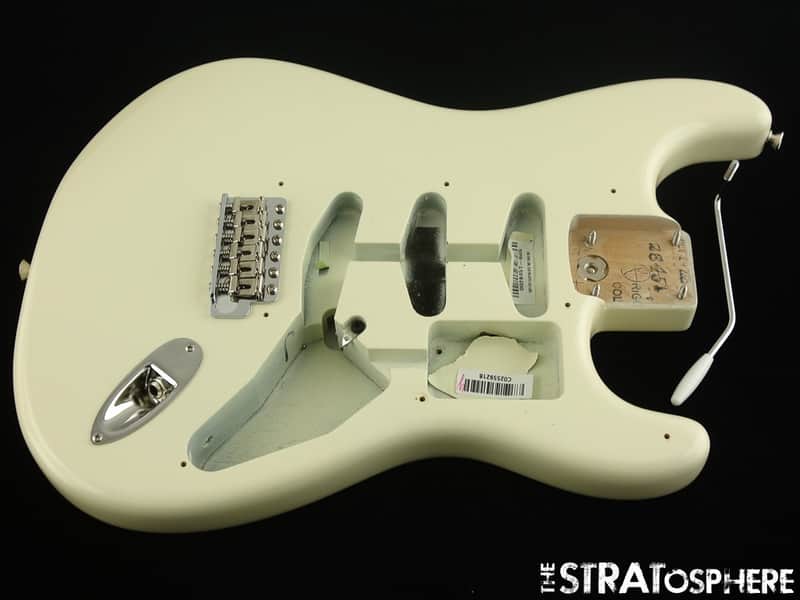 American Fender CLAPTON Strat BODY + HARDWARE USA Stratocaster Olympic White image 1