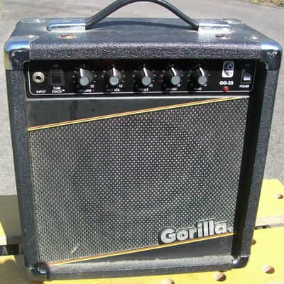 Gorilla GG-25 1980's S.S. 25W 1-8" Spkr. Vintage Guitar Combo Amp. All original. AC/DC powered. image 1