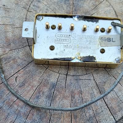 Seymour Duncan 59 SH-1B Bridge Pickup Aged Gold 1980s image 5