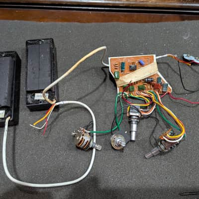 Ibanez ADX5 bass pickup set with EQ-3B-H preamp from mid 90s (Fieldy from Korn tone) image 4