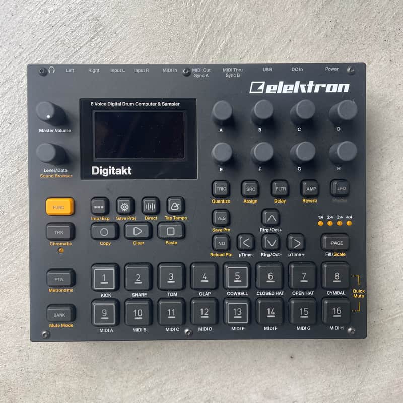 Elektron Digitakt 2017 - 2024 - Black image 1