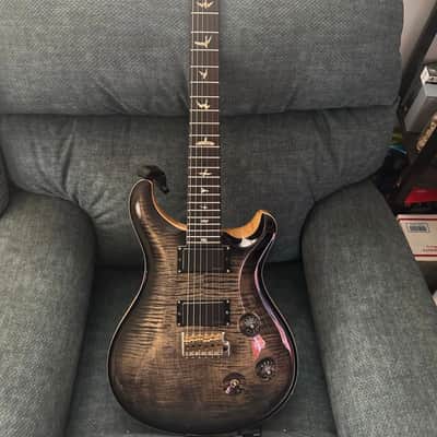 PRS Custom 24 Wood Library Charcoal burst Fishman Fluence modern pickups image 2