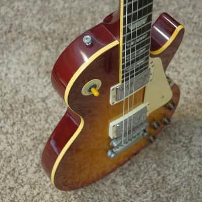 Video! 1984 Gibson Aldo Nova Les Paul Standard Reissue XPL Sunburst Les Paul with Explorer Headstock image 23