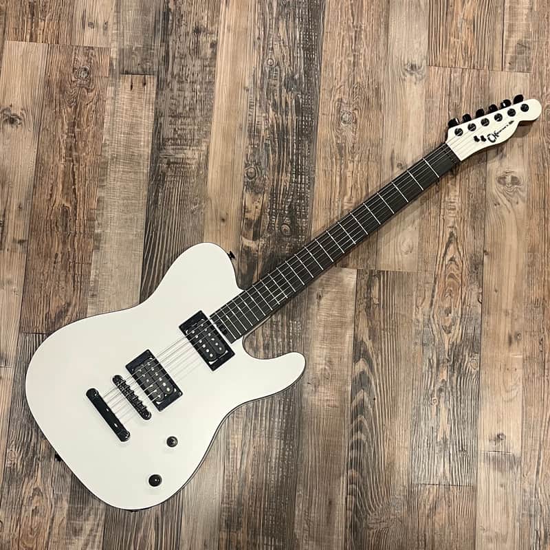 Charvel Joe Duplantier w/ Dimarzio Fortitude & 36th PAF Pickups - Satin White