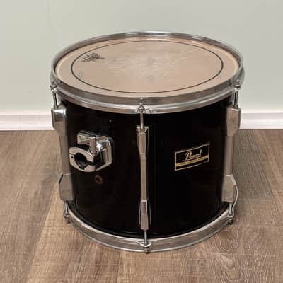 Pearl Export EX 12"x10" Rack Tom Drum Early 90s - Jet Black image 2