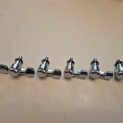 LEFTY G&L 500 Schaller NOS locking tuners chrome - 6 inline set image 3