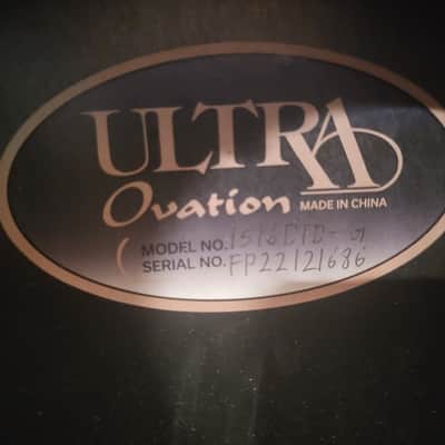 Ovation Pro Series Ultra Acoustic Electric Guitar 1516DTD-G image 13
