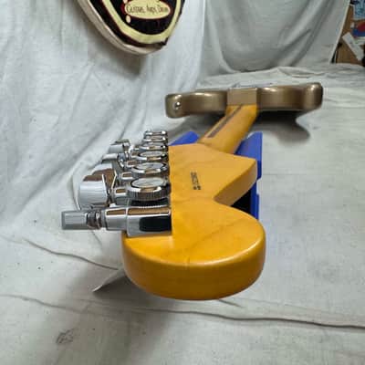 Parts Warmoth Alder body + 2022 Fender American Professional II neck Stratocaster Guitar with Case - Fire Mist Gold image 25
