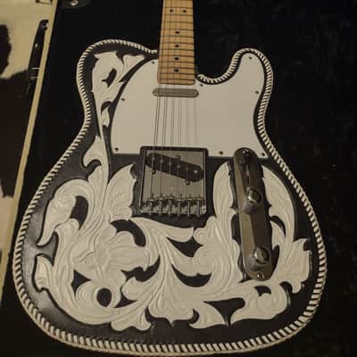 2009 Fender Telecaster USA Highway One (Hwy 1 Tele) w/Waylon Jennings-style Custom Leather Cover/Wrap & G&G Hard Case image 5