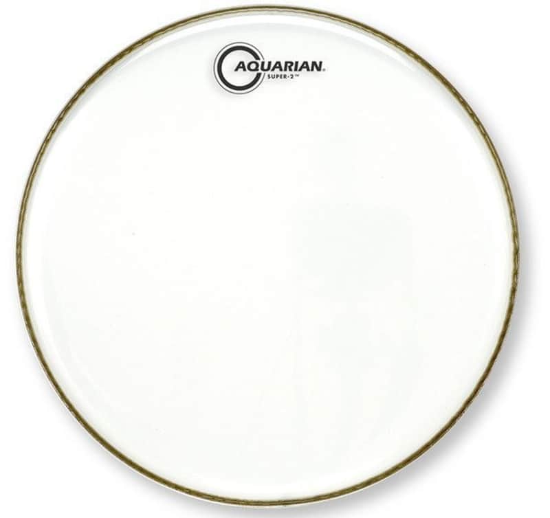 Aquarian S-2-16 Super-2 Clear Drum Head - 16 Inch image 1