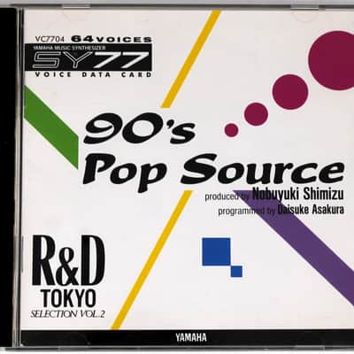 Yamaha SY77 90's Pop Source Voice Data Card For Yamaha SY77 and TG77
