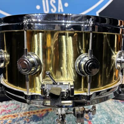 DW - 6.5x14" Collector's Series Brass Snare Drum 2005–2007 image 9