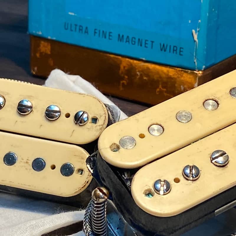 General Vintage Tone  1958 - 1959 PAF humbucker set for Les Paul Holy grail Belden & Corona wire US image 1