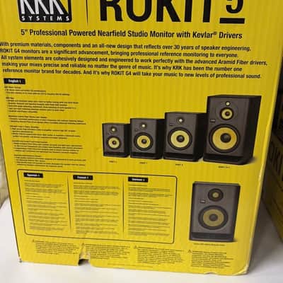 KRK RP-5 Rokit G4 2-Way 5" Active Studio Monitors (Pair) 2019 - 2021 - Black image 4