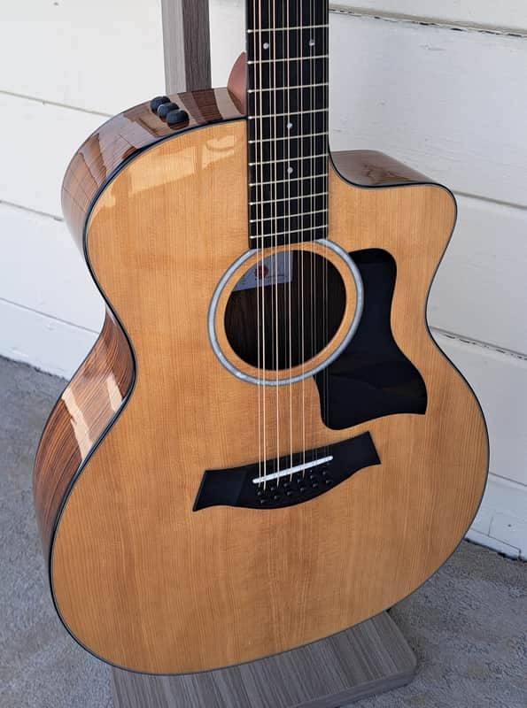 TAYLOR 254CE PLUS 12 STRING ACOUSTIC/ELECTRIC GUITAR W/TAYLOR DELUXE GIG BAG (USED) - 2024 image 1