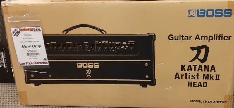 Boss Katana Artist MkII 100-Watt Digital Modeling Guitar Amp Head 2023 - Present - Black image 1