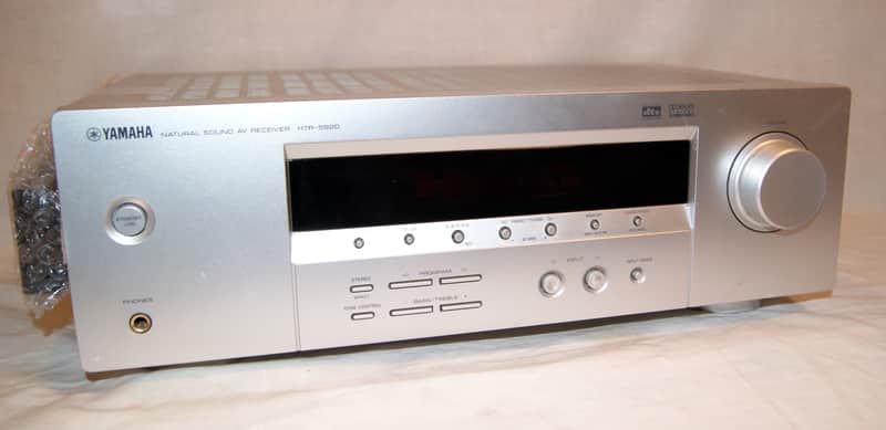 Yamaha HTR-5920 Natural Sound AC Stereo Receiver in Silver, with Remote. image 1