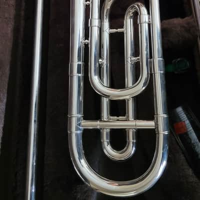 Silver plated - Vincent Bach Stradivarius Model 36 Trombone with f-attachment image 11