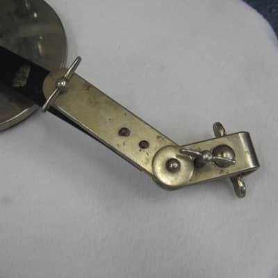 Leedy Bass Drum Hoop mounted Paddle Muffler (Lot4143U-5143) 40's/50's - Nickel Plated image 4
