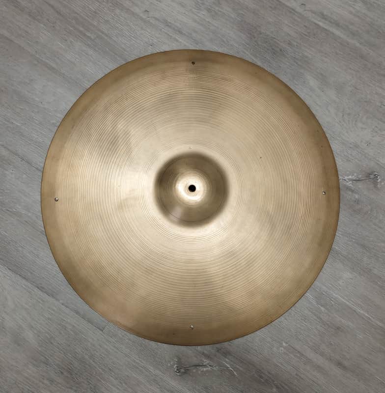 Vintage Avedis Zildjian 22" Sizzle Ride Cymbal with 4 Rivets image 1