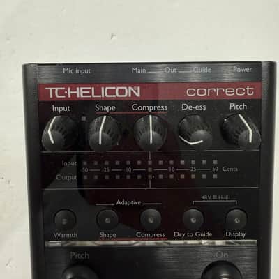 TC Helicon Voicetone Correct Correction Vocal Effect Pedal + Box & Power Supply image 3
