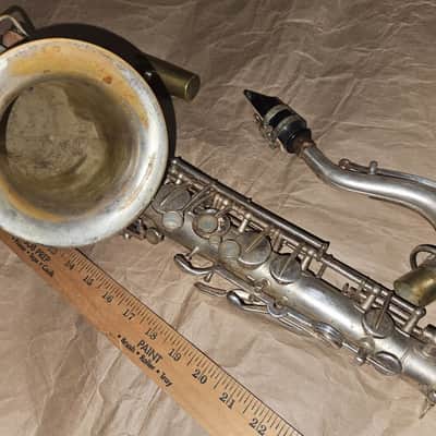 Vintage Buescher True Tone Silver C-Melody Saxophone, Good Condition image 6