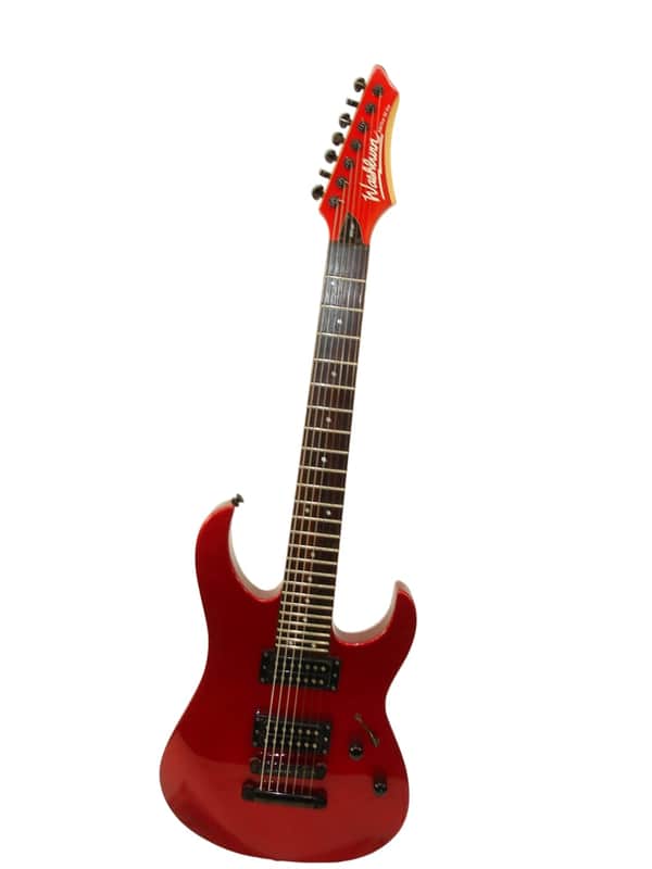Washburn WG-587 7-String Electric Guitar, Red Metallic | Reverb Canada