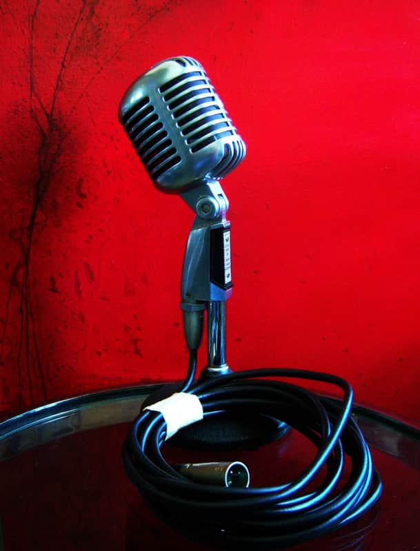 Vintage 1960's Shure 55S Unidyne dynamic cardioid microphone multi