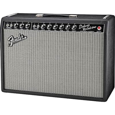 Fender '65 Deluxe Reverb Reissue 22-Watt 1x12" Guitar Combo - Black image 4