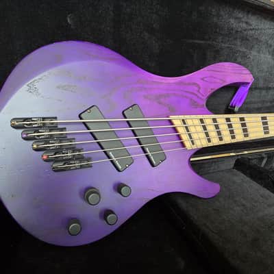 Acacia Guitars Atlas Bass 5-String 2021 - Purple Fade image 2