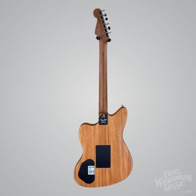 2023 Fender American Acoustasonic Jazzmaster All-Mahogany Acoustic-Electric Guitar Bourbon Burst image 2
