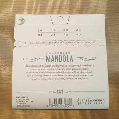 D'Addario EJ72 Mandola Strings Phosphor Bronze Light 14-49 - FASTEST Shipping! image 2