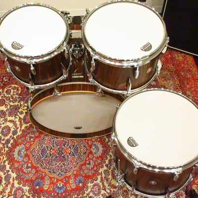 Sonor Vintage Series Rosewood Semi Gloss 4pc Drum Set 20" 10" 12" 14" With tom holder image 10