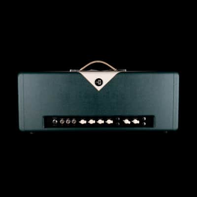 Pre Owned 2007 Divided By 13 FTR37 Green/Cream Guitar Amp Head And 2x12" Cab with Footswitch and Covers image 2