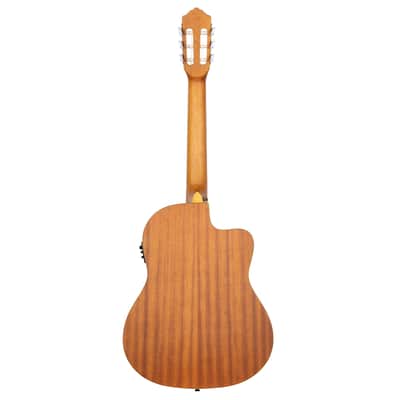 Ortega RCE125L SN NT Small Neck Thinline Natural Lefthand - Lefthand Classical Guitar image 3